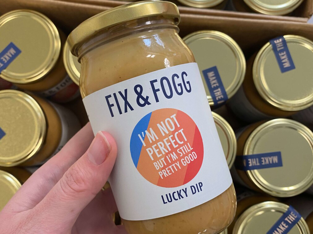 Fix & Fogg 'Lucky Dip' peanut butter jar.