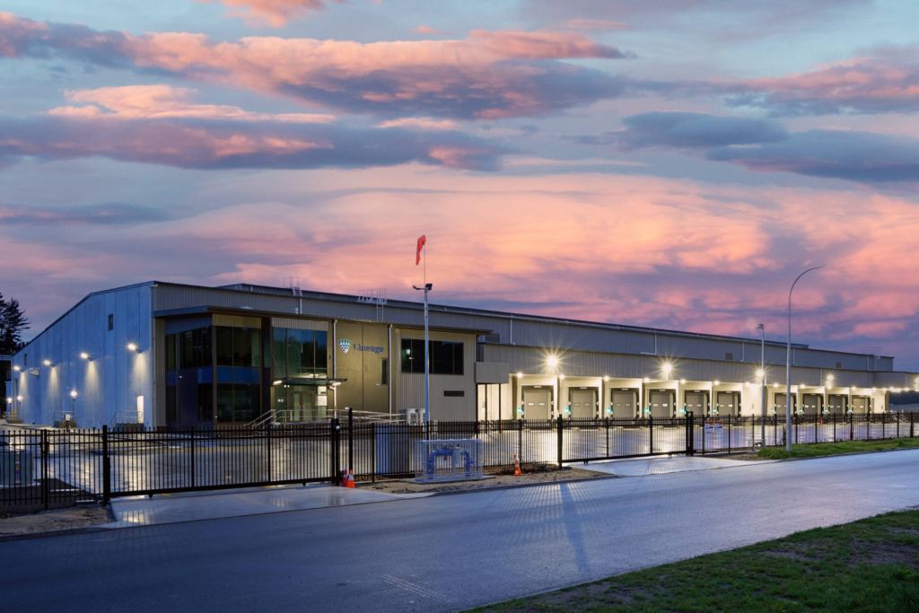Lineage warehouse supporting NZ Food Network food rescue partnership and food distribution