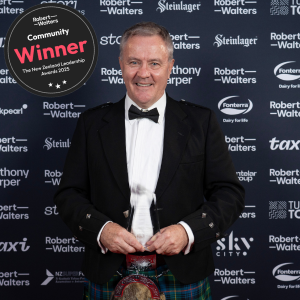Robert Walters - The New Zealand Leadership Awards 2025 - Community Leader Winner
